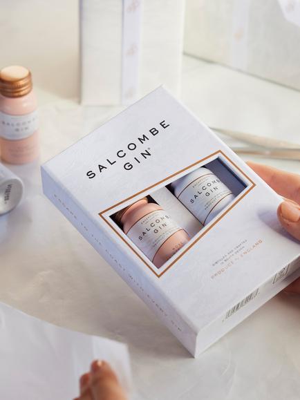 Salcombe Distilling Co Salcombe Gin Miniatures Set, 2x 5cl - view 2, Multi