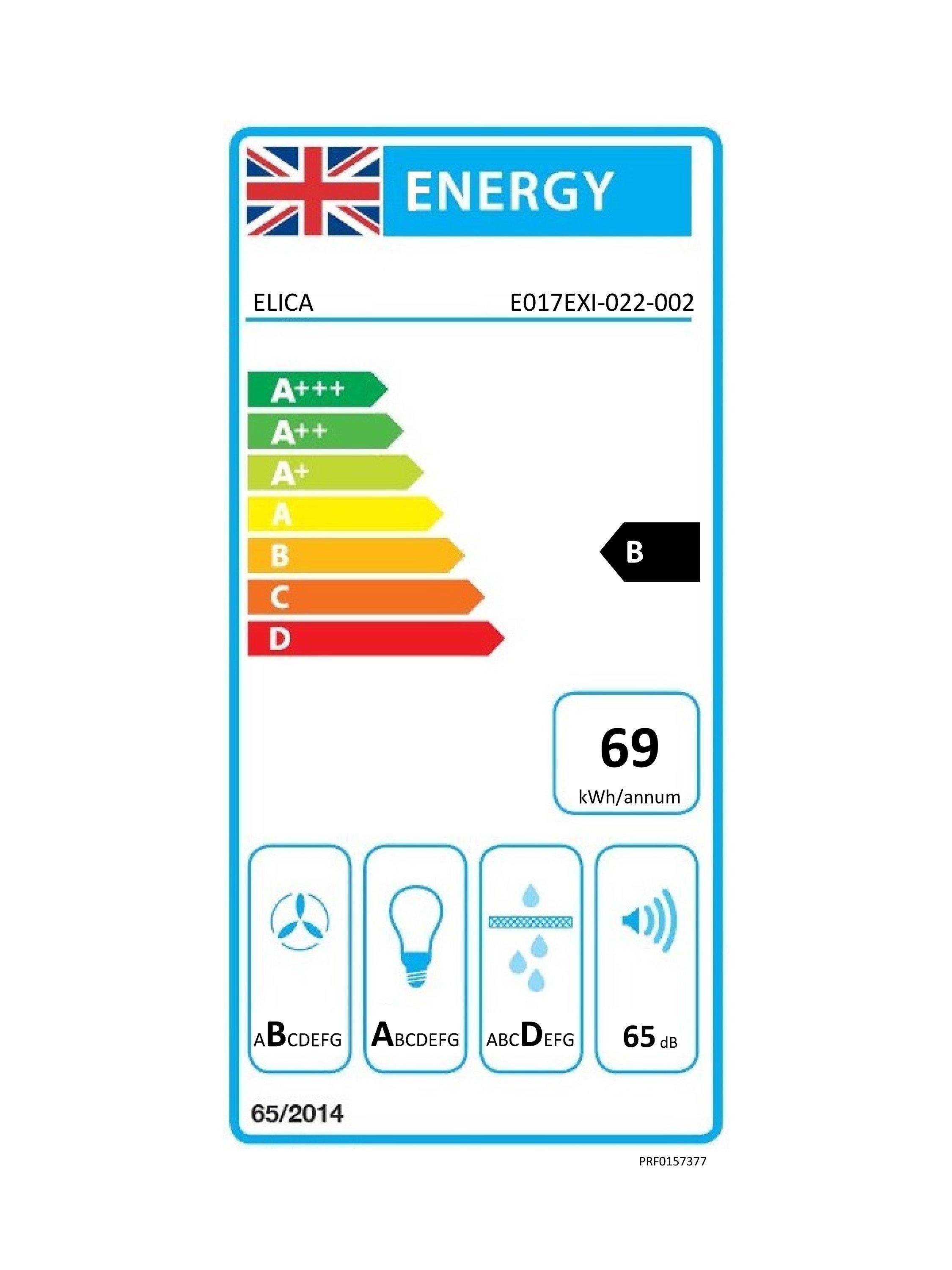 This item is rated B for energy efficiency on a scale from A+++ (most efficient) to D (least efficient).