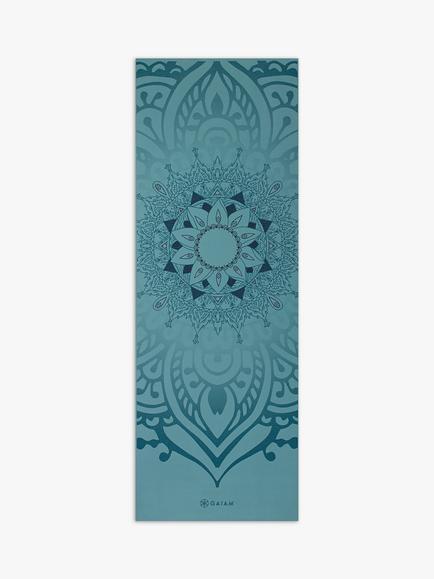 Gaiam Premium Niagara Sunset 6mm Yoga Mat, Blue - view 2, Blue
