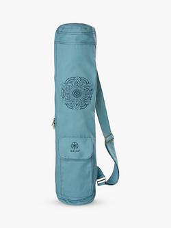 Gaiam Niagara Embroidered Cargo Yoga Mat Bag, Blue, Blue