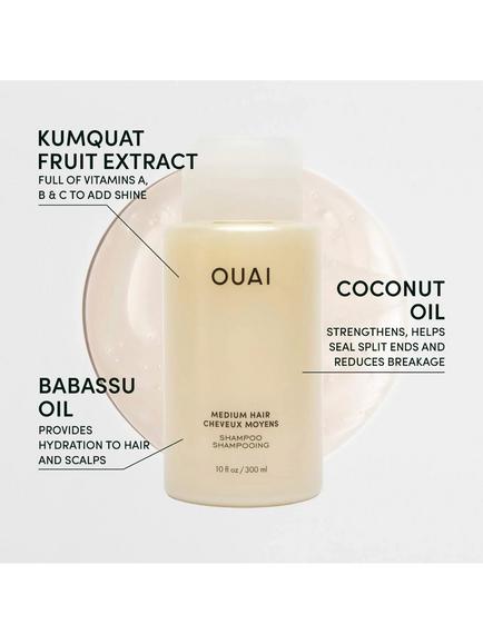 OUAI Medium Hair Shampoo, 300ml - view 2, 