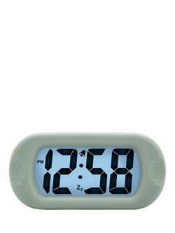 Acctim Silicone Jumbo LCD Smartlite® Digital Alarm Clock, Mint Green