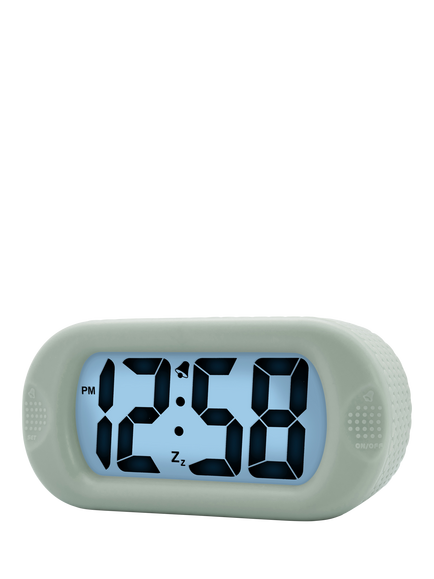 Acctim Silicone Jumbo LCD Smartlite® Digital Alarm Clock - view 2, Mint Green
