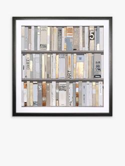 John Lewis Sabrina Roscino The Library Framed, Glazed Print & Mount, 90 x 90cm, Natural - view 2, Natural