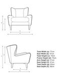 John Lewis + Swoon Keats Leather Wingback Armchair