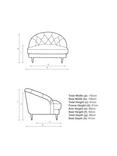 John Lewis + Swoon Radley Loveseat, Wildwood Green Velvet