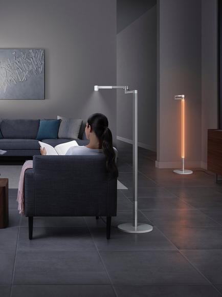 Dyson Solarcycle Morph Floor Lamp - view 2, Silver/White
