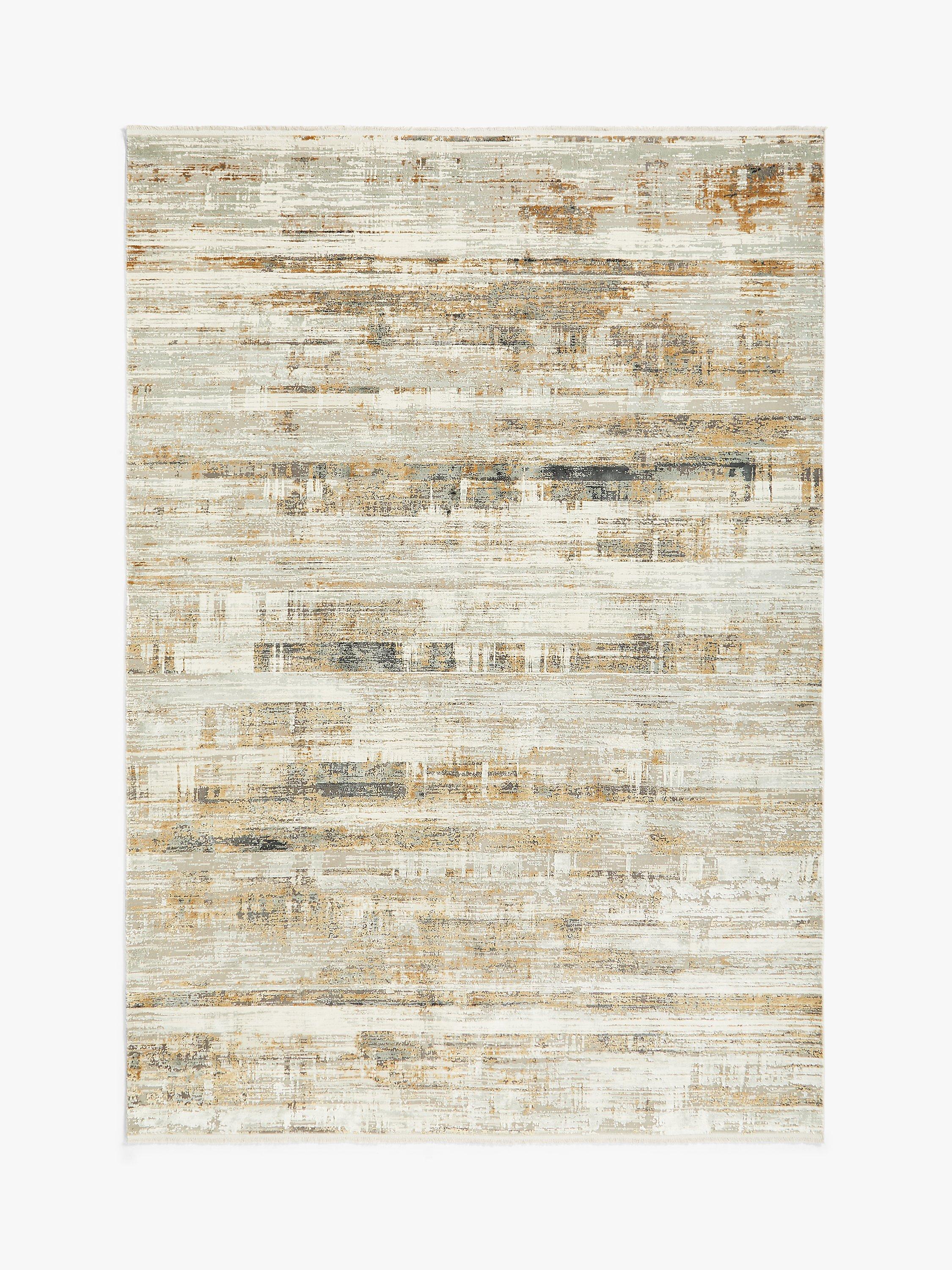 John Lewis Alora Rug, Gold/Silver, L340 x W240 cm