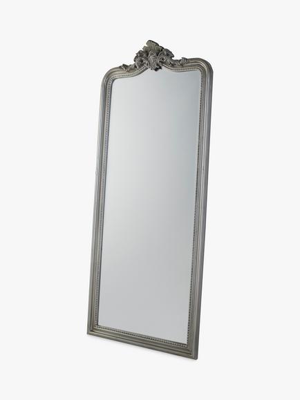 Gallery Direct Carey Ornate Wall Mirror, 190 x 80cm - view 2, Antique Silver