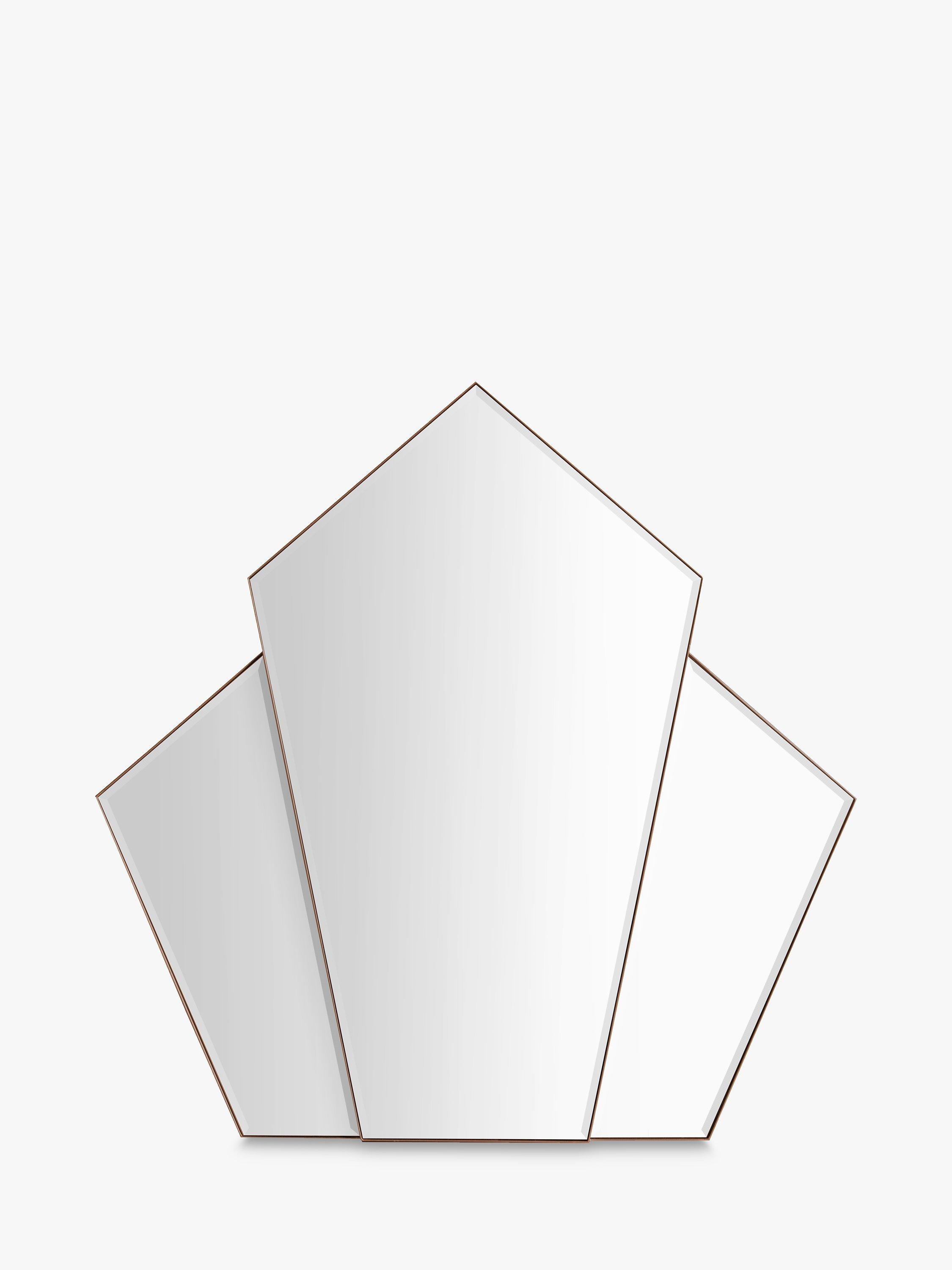 Gallery Direct Decorative Art Deco Fan Mirror, 100 x 100cm