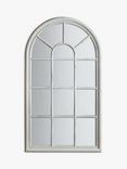 Gallery Direct Wooden Wall-Mounted Window Mirror, 140 x 80cm, White