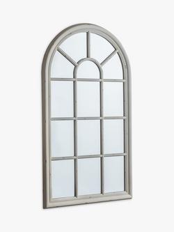 Gallery Direct Wooden Wall-Mounted Window Mirror, 140 x 80cm, White - view 2, White