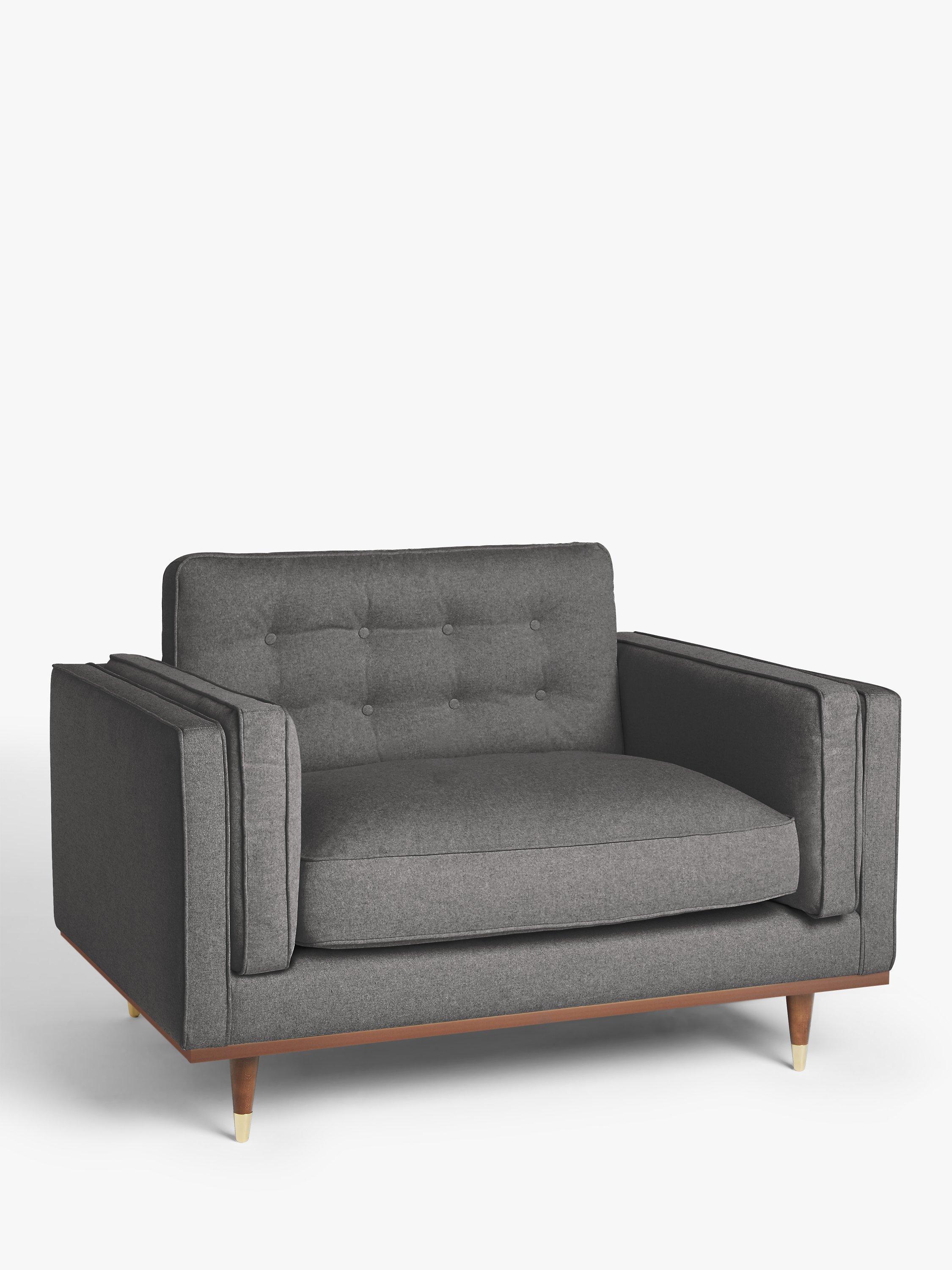 Lyon Range, John Lewis + Swoon Lyon Loveseat, Charcoal Cotton