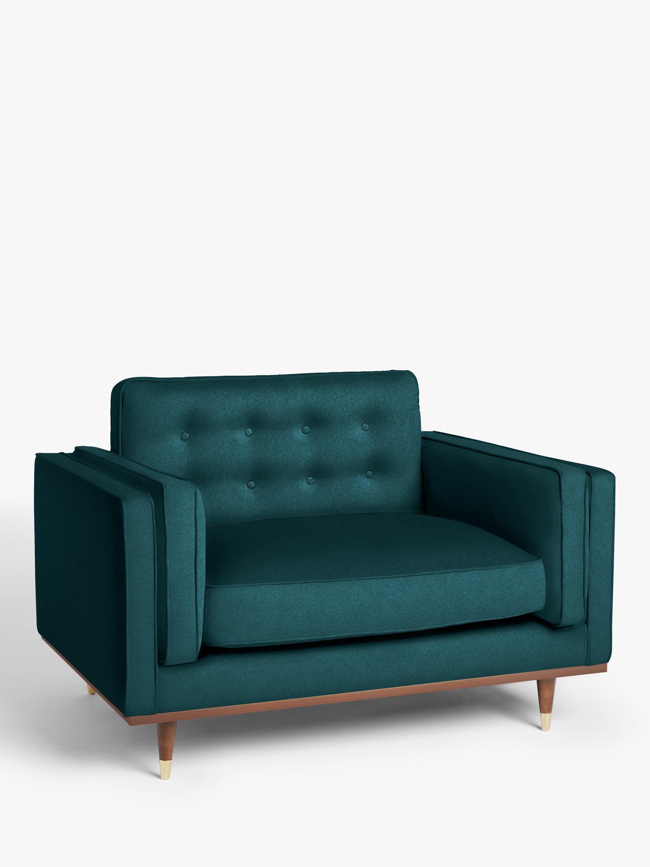 Lyon Range, John Lewis + Swoon Lyon Loveseat, Wildwood Green Velvet