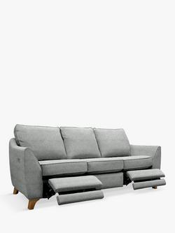 G Plan Vintage The Sixty Eight Large 3 Seater Sofa with Double Footrest Mechanism, Sorren Grey