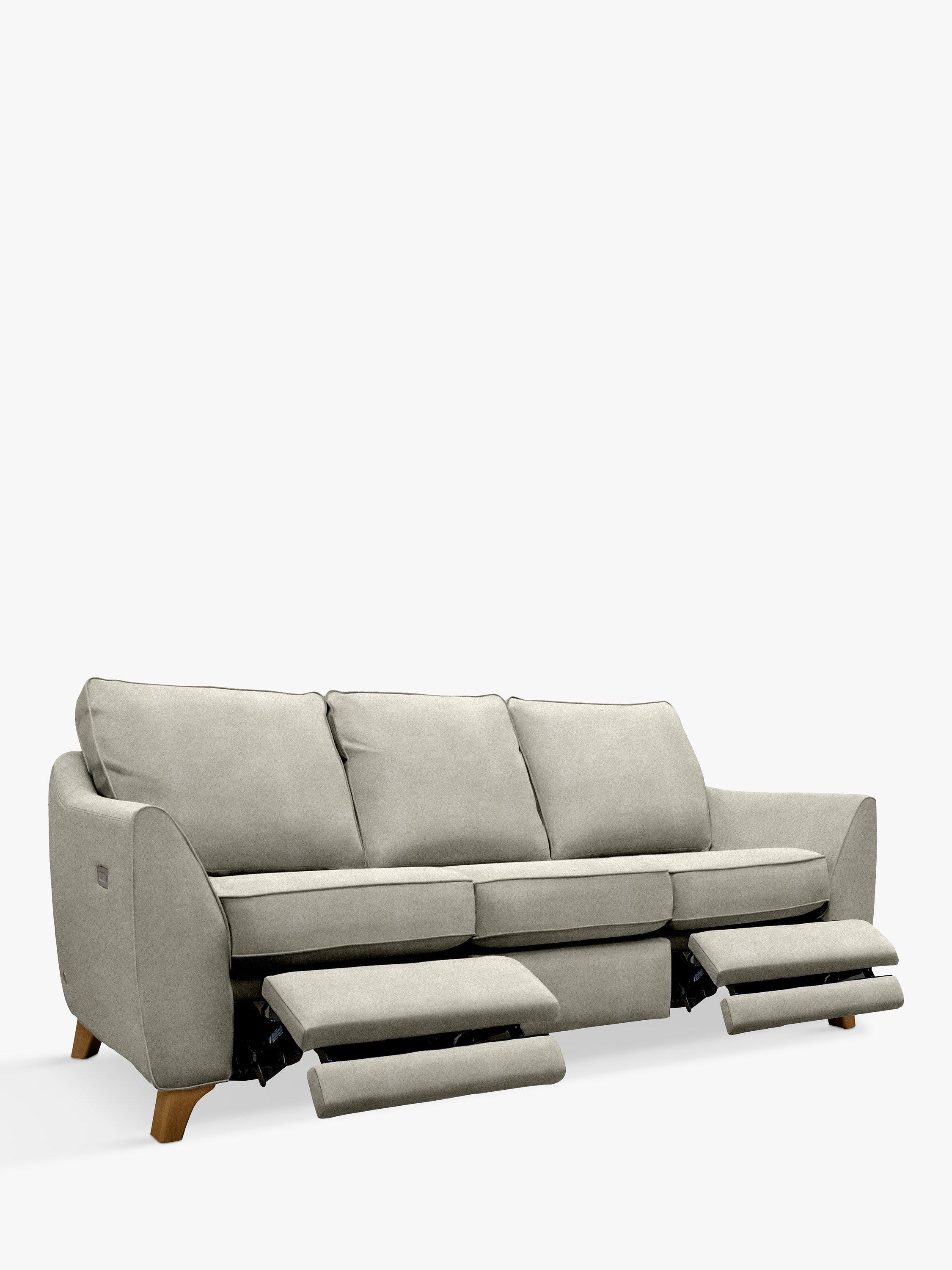 The Sixty Eight Range, G Plan Vintage The Sixty Eight Large 3 Seater Sofa with Double Footrest Mechanism, Sherbert Cloud