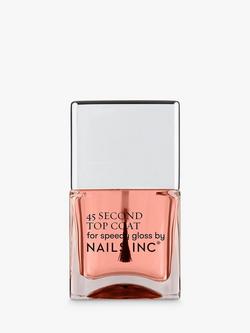 Nails Inc 45 Second Quick Drying Top Coat, 14ml, 