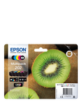 Epson Kiwi 202 Inkjet Printer Cartridge Multipack, Pack of 5