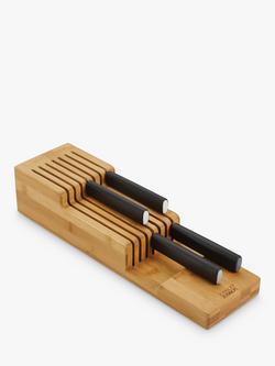 Joseph Joseph DrawerStore Bamboo 2 Tier Knife Organiser, Natural