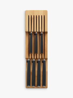 Joseph Joseph DrawerStore Bamboo 2 Tier Knife Organiser - view 2, Natural