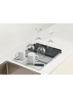 Joseph Joseph Extending Draining Mat - view 2, Grey