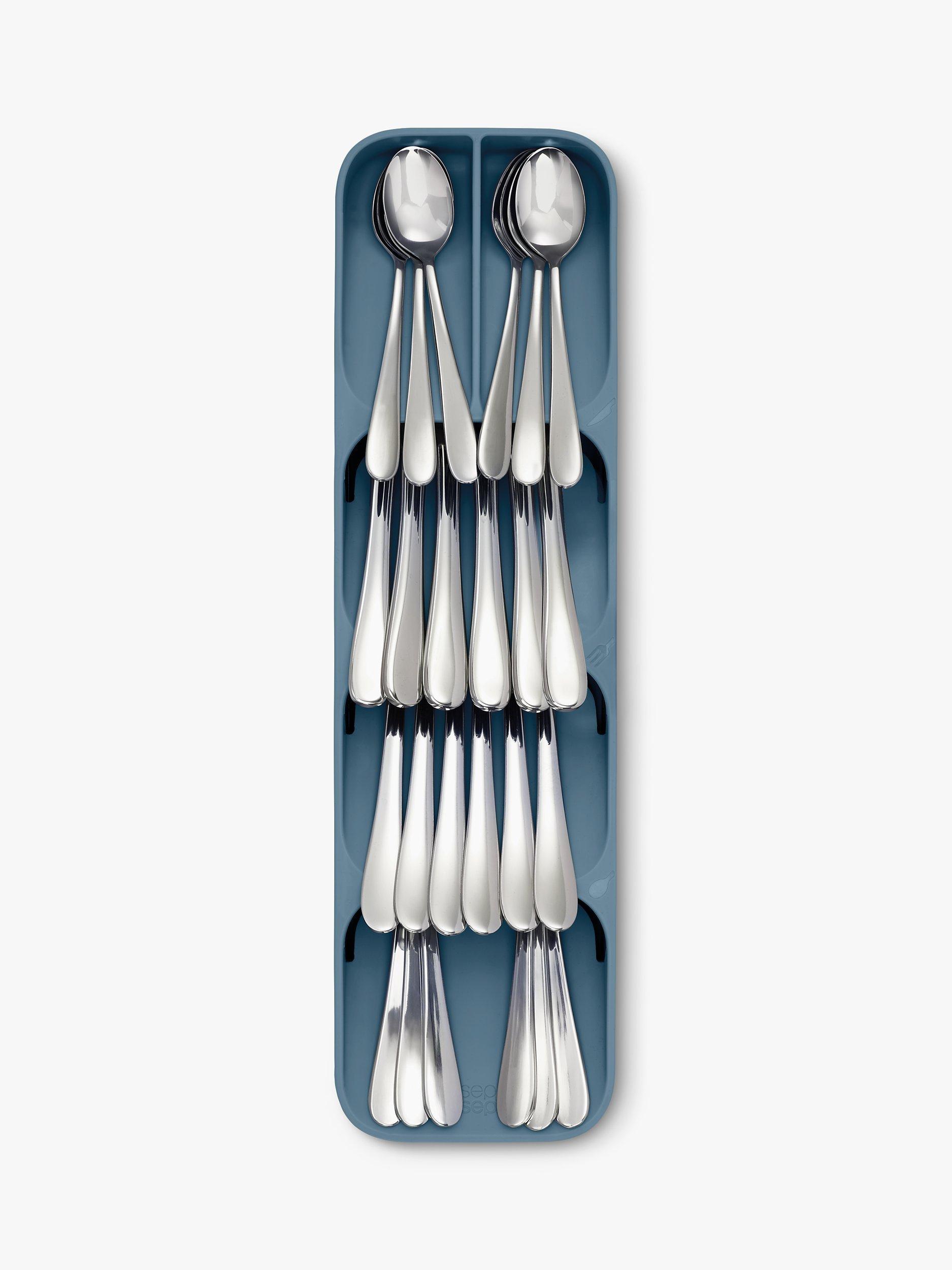 Joseph Joseph Editions DrawerStore Compact Cutlery Organiser, Sky Blue