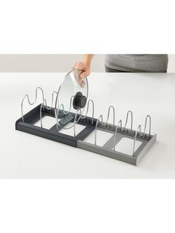 Joseph Joseph Expanding Cookware Pan & Lid Organiser - view 2, Grey