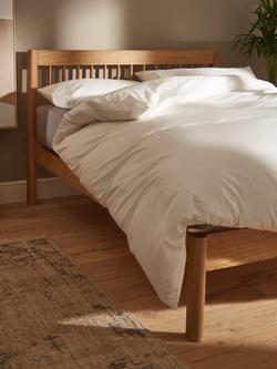 John Lewis Spindle Bed Frame, Small Double, Oak - view 2, Oak