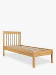 John Lewis Spindle Bed Frame, Single, Oak