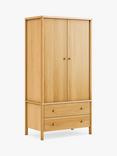 John Lewis Spindle Double Wardrobe with 2 Drawers, Oak