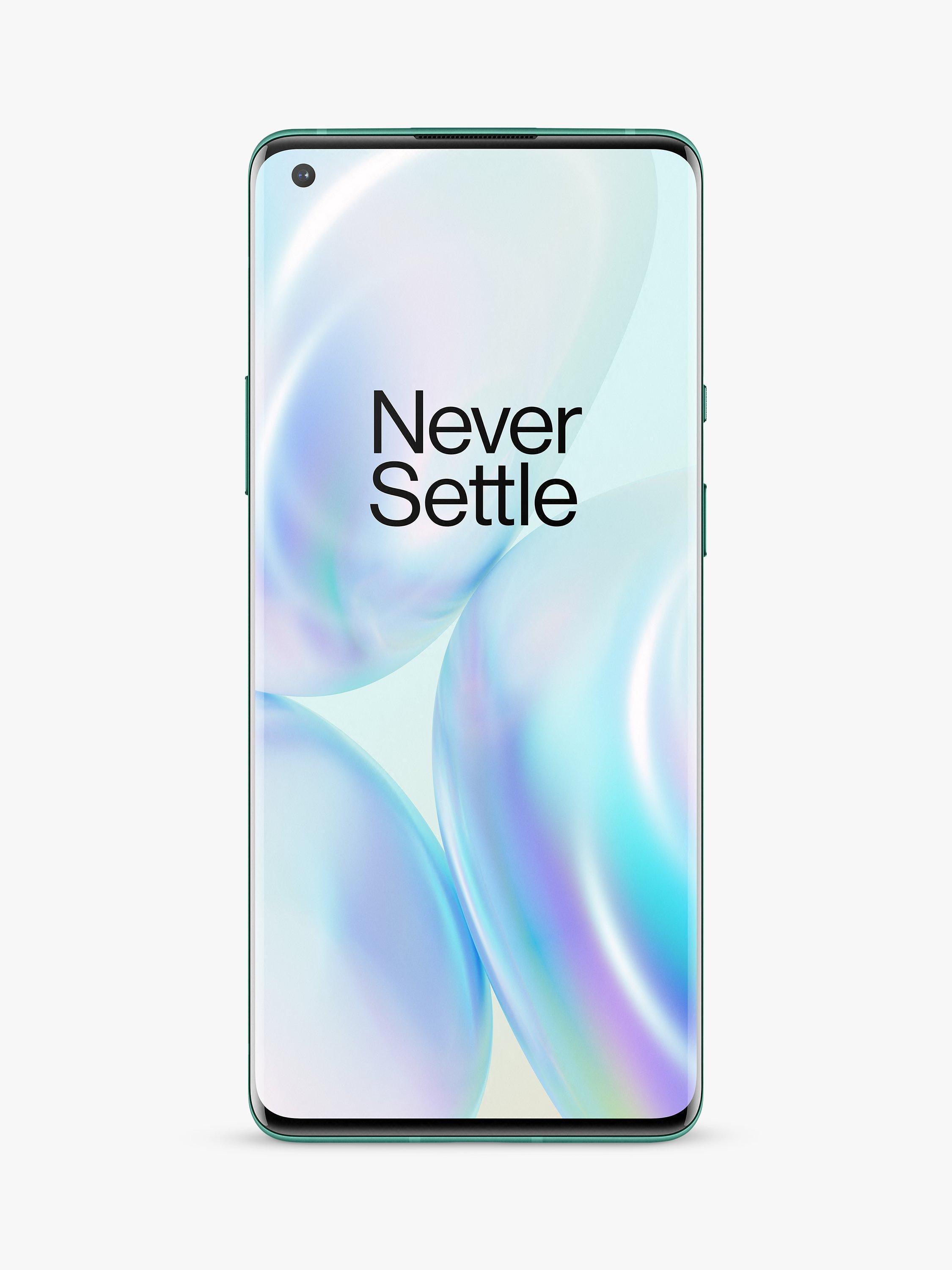OnePlus 8 Pro Smartphone, Android, 6.78", SIM Free, 12GB RAM, 5G, SIM Free 256GB, Glacial Green