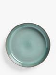 John Lewis Reactive Glaze Stoneware Pasta Bowl, 23.3cm, Green