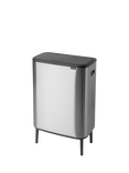 Brabantia Bo Hi Touch Bin, 60L, Matt Steel Fpp
