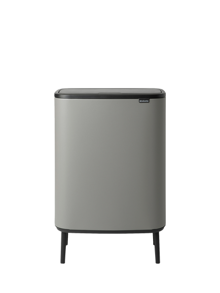 Brabantia Bo Hi Touch Bin, Mineral Concrete Grey, 60L, Mineral Concrete Grey