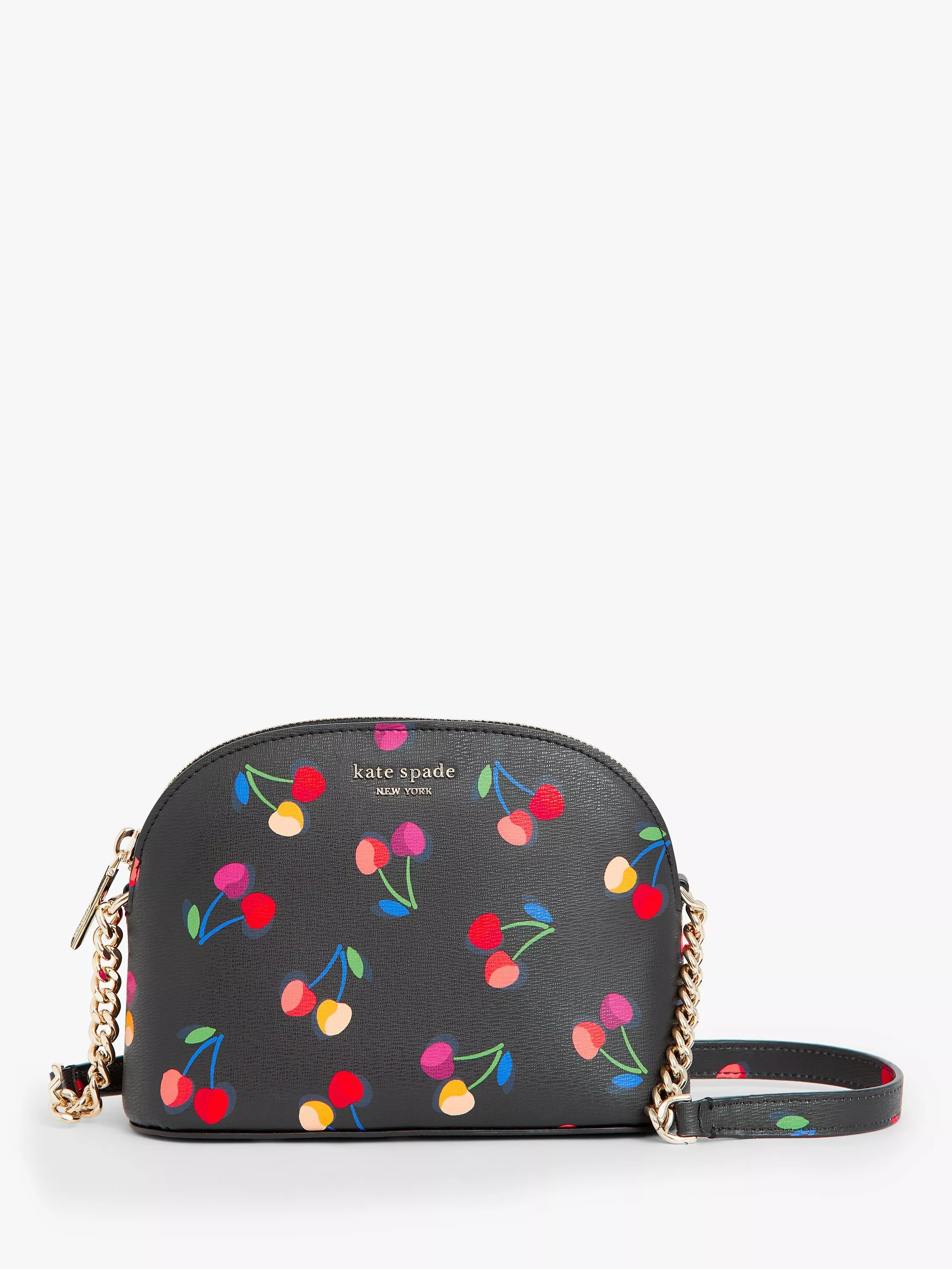 kate spade new york Cherries Small Dome Cross Body Bag Black