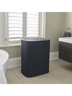 Joseph Joseph Tota Laundry Basket, 90L - view 2, Charcoal Black