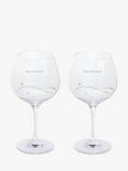 Dartington Crystal Personalised Glitz Gin & Tonic Copa Glasses, Set of 2, 520ml, Gabriola Font