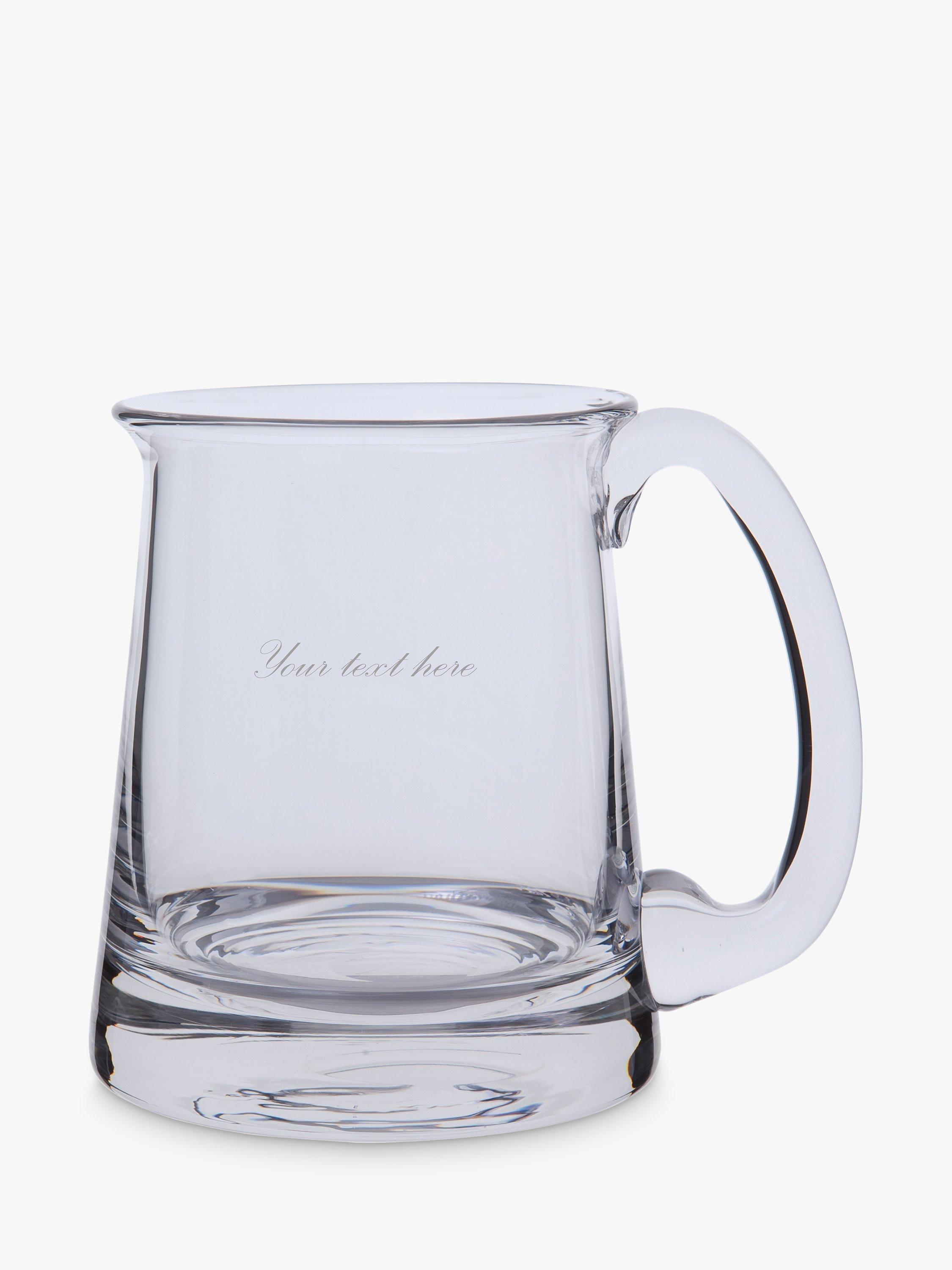 Dartington Crystal Personalised Glass Torrington Tankard, 570ml, Palace Script Font