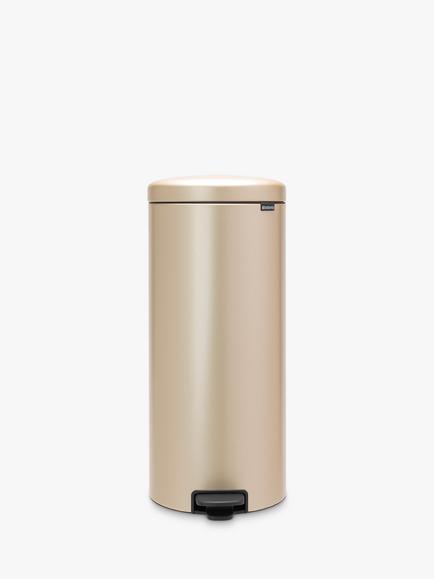 Brabantia newIcon Pedal Bin, 30L, Metallic Gold