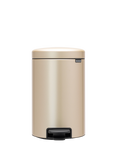 Brabantia newIcon Pedal Bin, 12L, Metallic Gold