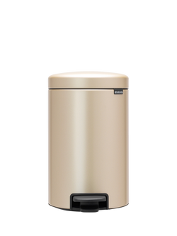 Brabantia newIcon Pedal Bin, 12L, Metallic Gold