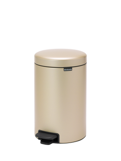 Brabantia newIcon Pedal Bin, 12L - view 2, Metallic Gold