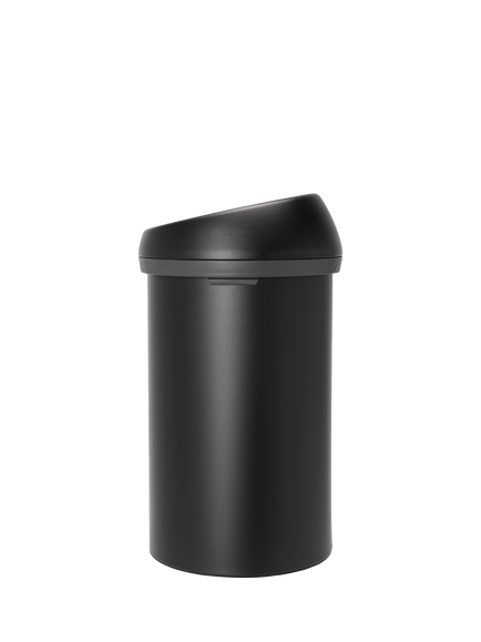 Brabantia Touch Bin, 60L, Mineral - view 2, Mineral Moonlight Black
