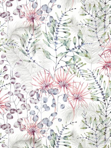 Harlequin Postelia Furnishing Fabric, Berry/Heather