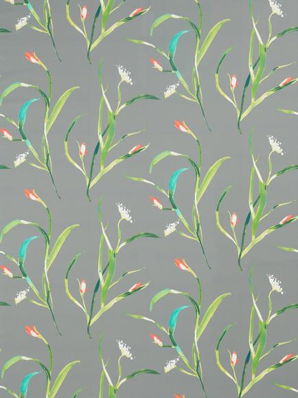 Harlequin Saona Furnishing Fabric, Kiwi/Charcoal