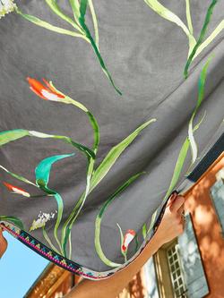 Harlequin Saona Furnishing Fabric - view 2, Kiwi/Charcoal