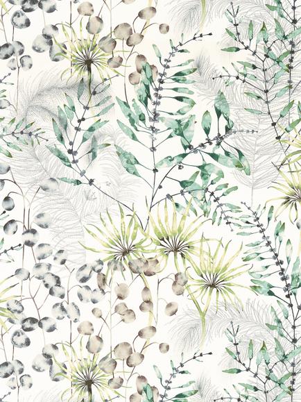 Harlequin Postelia Furnishing Fabric, Emerald/Lime