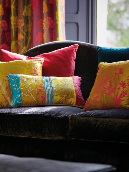 Harlequin Angeliki Clarissa Furnishing Fabric - view 2, Sunset