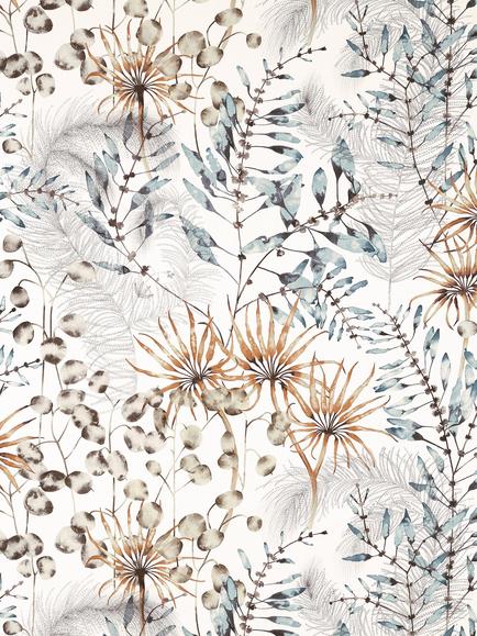 Harlequin Postelia Furnishing Fabric, Amber/Slate