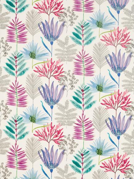 Harlequin Yasuni Furnishing Fabric, Cerise/Lagoon